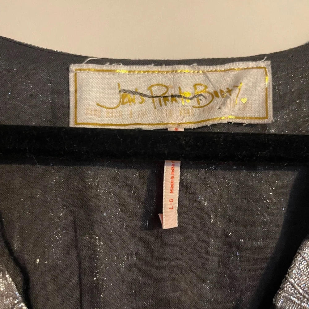 Jen's Pirate Booty x Free People Rising Star Mini Dress Metallic Floral sz L